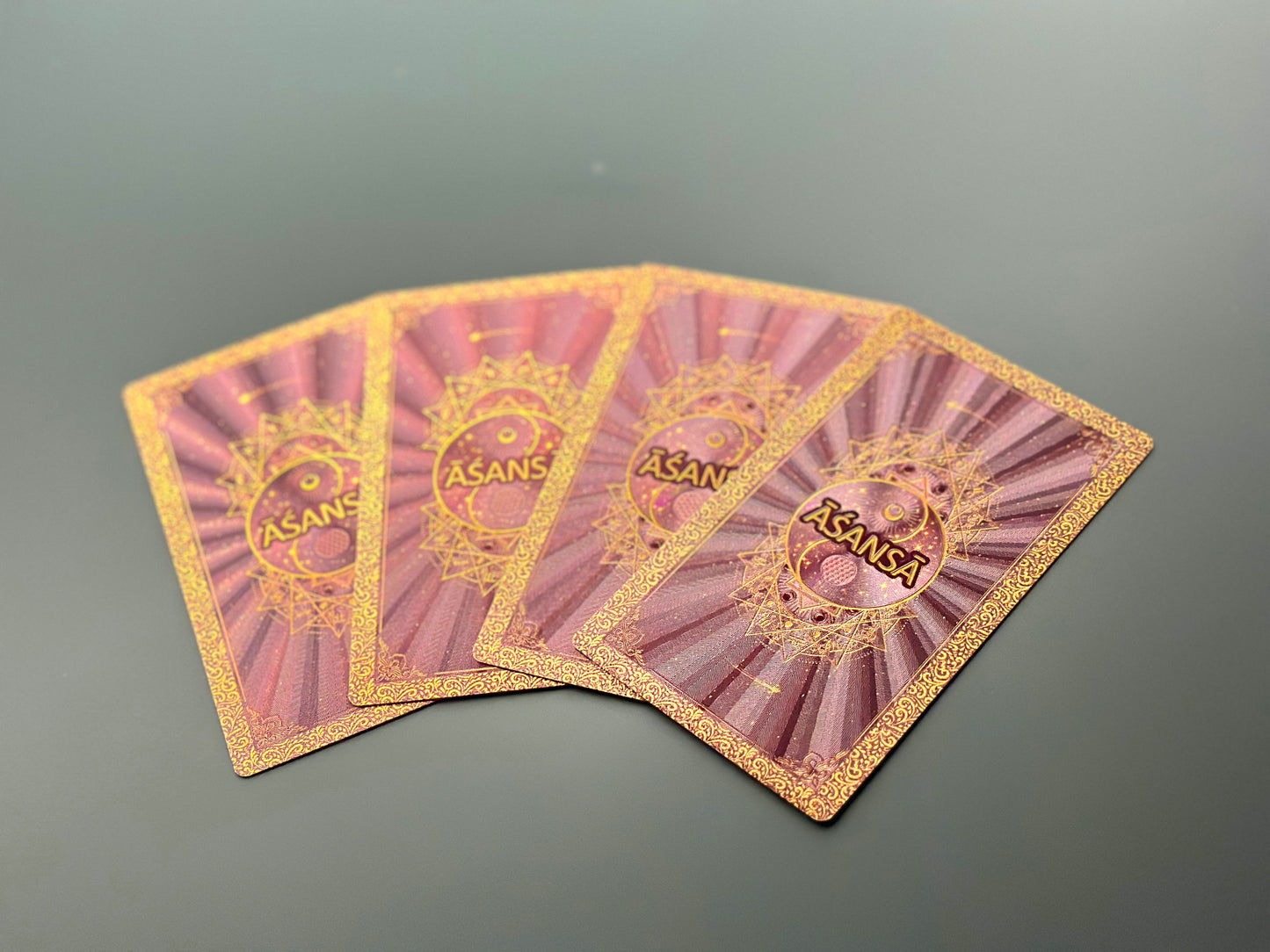 ĀŚANSĀ - Tarotdeck Lila/Gold Geschenkbox